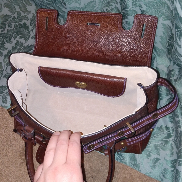 NEW $1200 Luella Bartley Punk Rose Baby Gisele bag with Applique w/FLAW - Picture 14 of 16